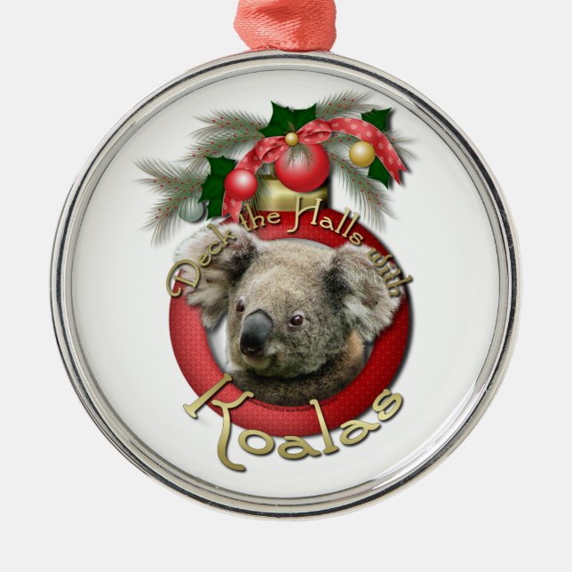 Weihnachten - Plattform die Hallen - Koala Ornament Aus Metall (Vorne)