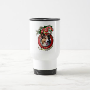 Weihnachten - Plattform die Hallen - Shelties Reisebecher