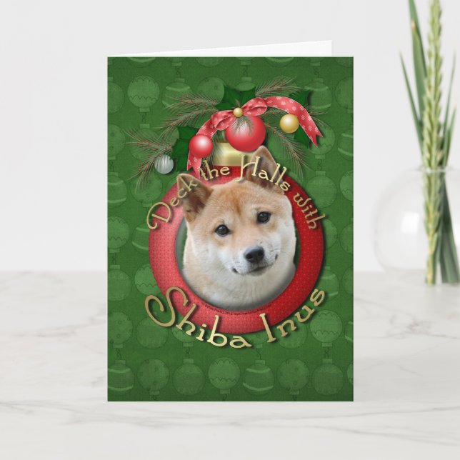 Weihnachten - Plattform die Hallen - Shiba Inu (Vorderseite)