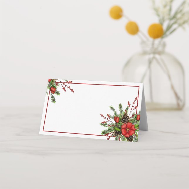 Weihnachten Platzkarte (Vorderseite)
