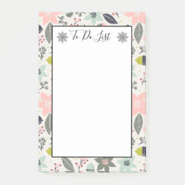 Weihnachten Poinsettia Acorns Grau Aqua zu tun Lis Post-it Klebezettel