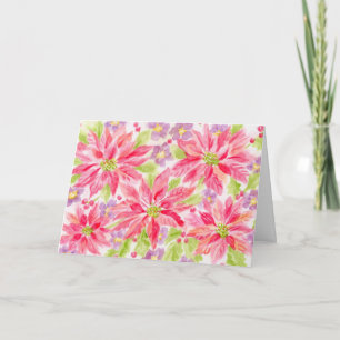 Weihnachten Poinsettia Helle und schöne Karte