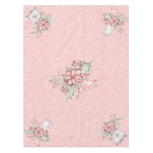 Weihnachten Poinsettias auf rosa Glitzer Hintergru