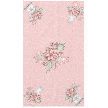 Weihnachten Poinsettias auf rosa Glitzer Hintergru