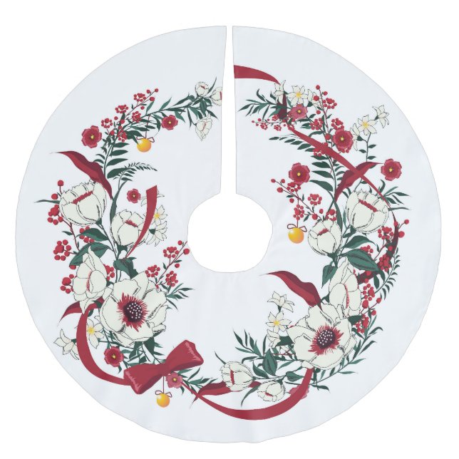 Weihnachten Polyester Weihnachtsbaumdecke (Vorderseite)