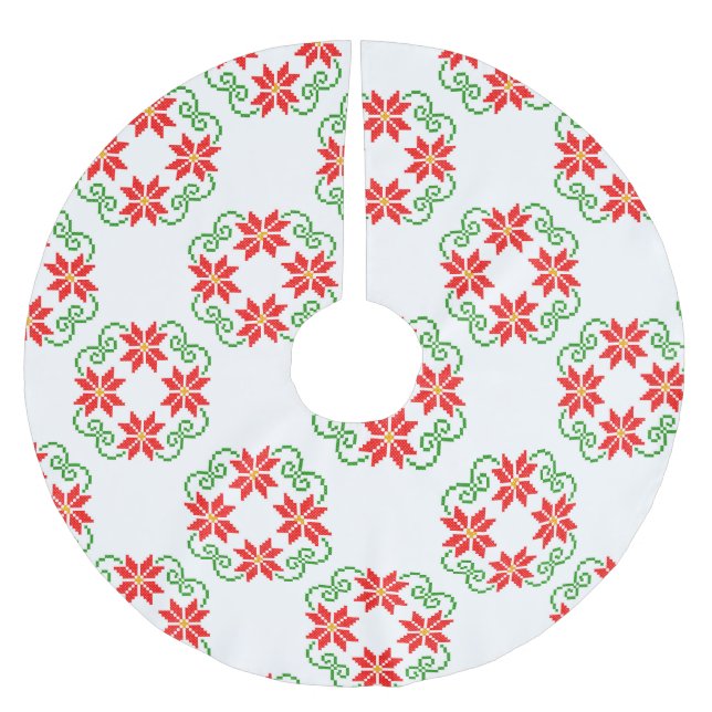 Weihnachten Polyester Weihnachtsbaumdecke (Vorderseite)