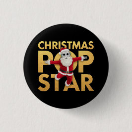 Weihnachten Pop Star Niedlich & farbenfroh Urlaub Button