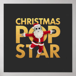 Weihnachten Pop Star Niedlich & farbenfroh Urlaub Poster