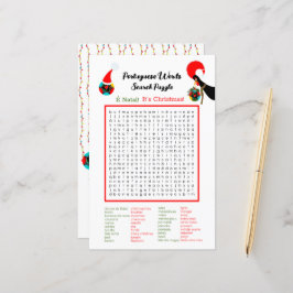 Weihnachten Portugiesische Word Suche Puzzle für K