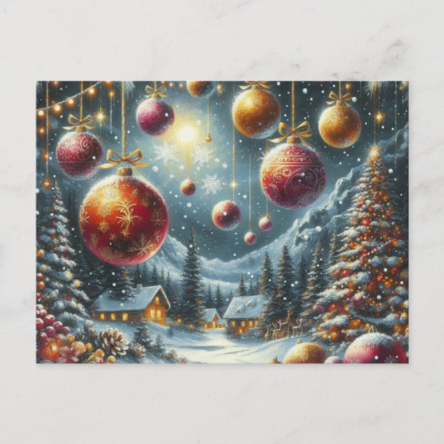 Weihnachten Postkarte (Vorderseite)