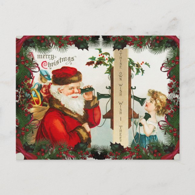 Weihnachten Postkarte (Vorderseite)