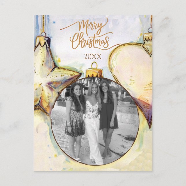 Weihnachten Postkarte (Vorderseite)