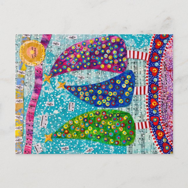 Weihnachten Postkarte (Vorderseite)
