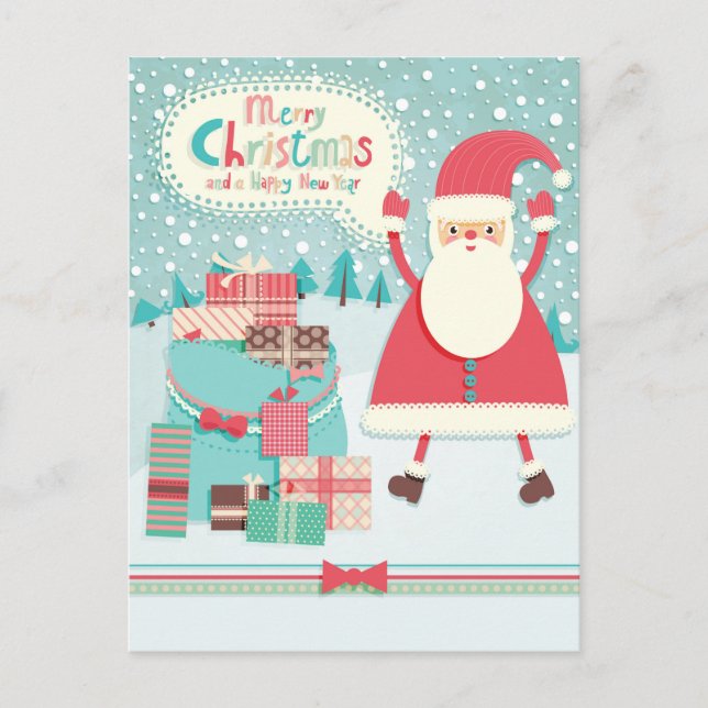 Weihnachten Postkarte (Vorderseite)