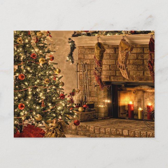 Weihnachten Postkarte (Vorderseite)