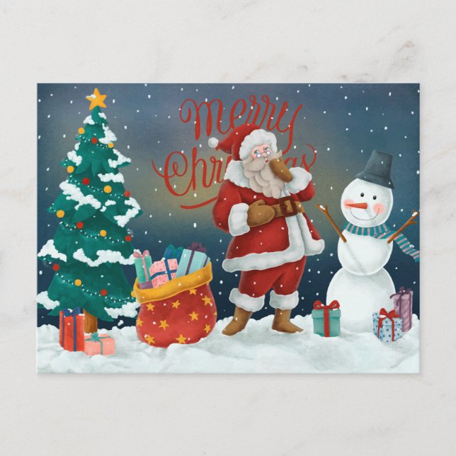 Weihnachten Postkarte (Vorderseite)