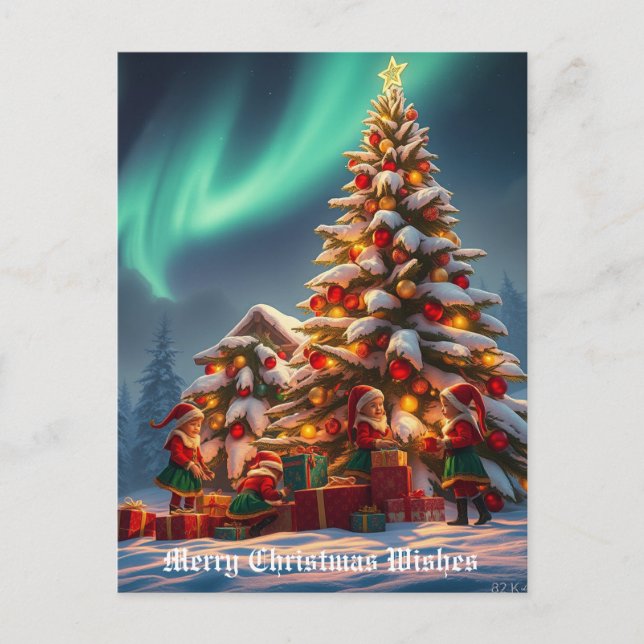 Weihnachten Postkarte (Vorderseite)