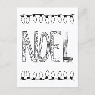 WEIHNACHTEN Postkarte für Farbspass