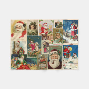 Weihnachten Postkarten Weihnachtsmann Name hinzufü Fleecedecke