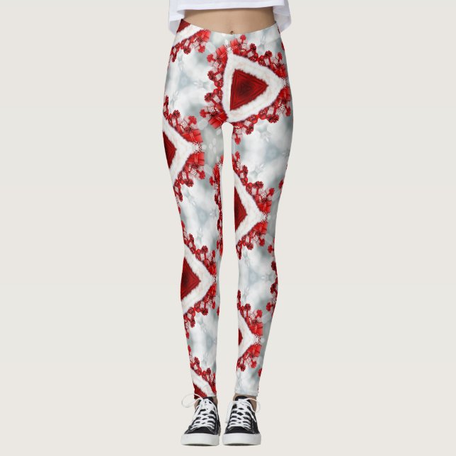 Weihnachten präsentiert Kaleidoskop-Leggings Leggings (Vorderseite)