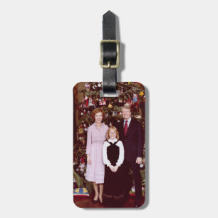 Weihnachten Präsident James Jimmy Carter Weißen Ha Gepäckanhänger
