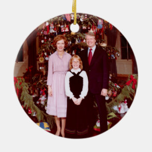 Weihnachten Präsident James Jimmy Carter Weißen Ha Keramik Ornament