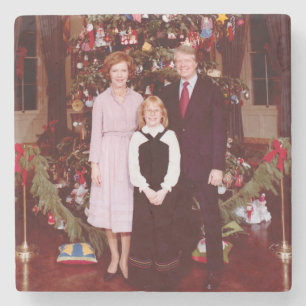 Weihnachten Präsident James Jimmy Carter Weißen Ha Steinuntersetzer