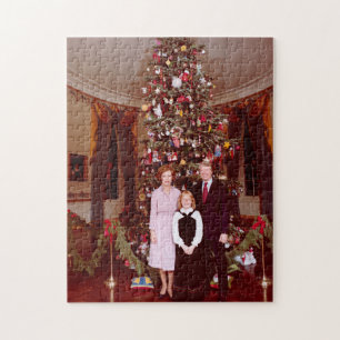 Weihnachten Präsident James Jimmy Carter Weißes Ha Puzzle