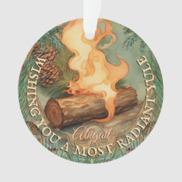 Weihnachten-Protokoll Vintag Wintersolstice beidse Ornament