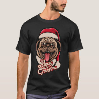 Weihnachten PUG Frohe Weihnachten, Idee für Pug-Be T-Shirt