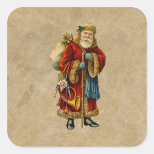 Weihnachten Quadratischer Aufkleber