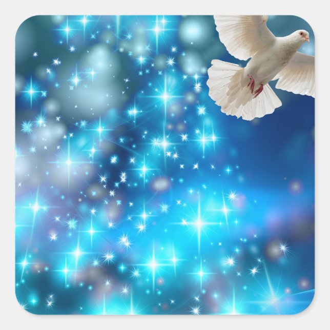 Weihnachten Quadratischer Aufkleber (Vorderseite)