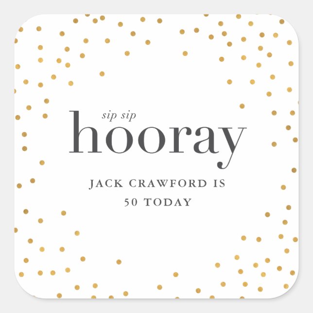 Weihnachten Quadratischer Aufkleber (Vorderseite)