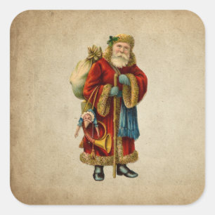 Weihnachten Quadratischer Aufkleber