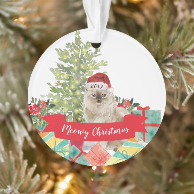 Weihnachten Ragdoll Katze Ornament (Baum)