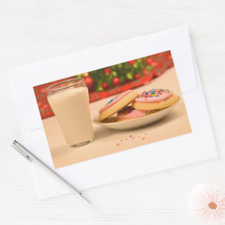 Weihnachten Rechteckiger Aufkleber