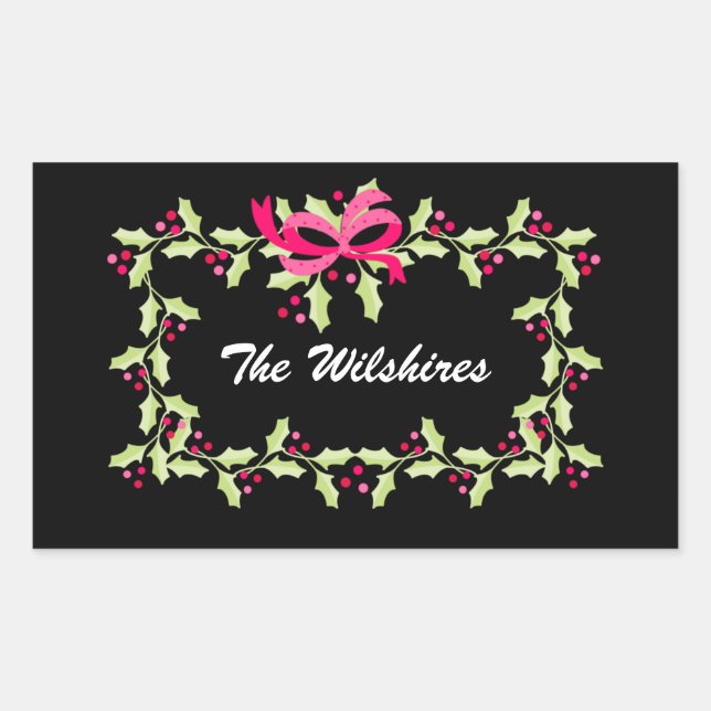 Weihnachten Rechteckiger Aufkleber (Vorderseite)