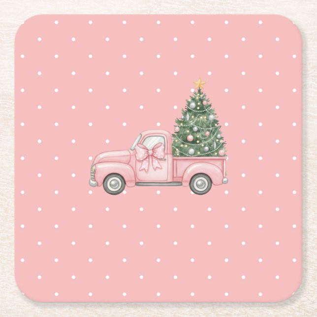 Weihnachten Rechteckiger Pappuntersetzer (Vorderseite)