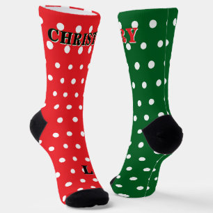 Weihnachten Rechtes Fuß Linker Fuß Rot Grün Weiß P Socken