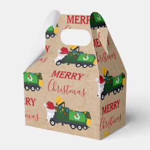 Weihnachten Recycelnd Müllwagen Geschenkschachtel
