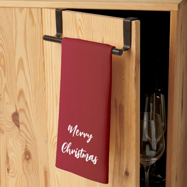 Weihnachten Red Kitchen Handtücher (Drittel gefaltet)