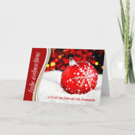 Weihnachten Red Snowflake