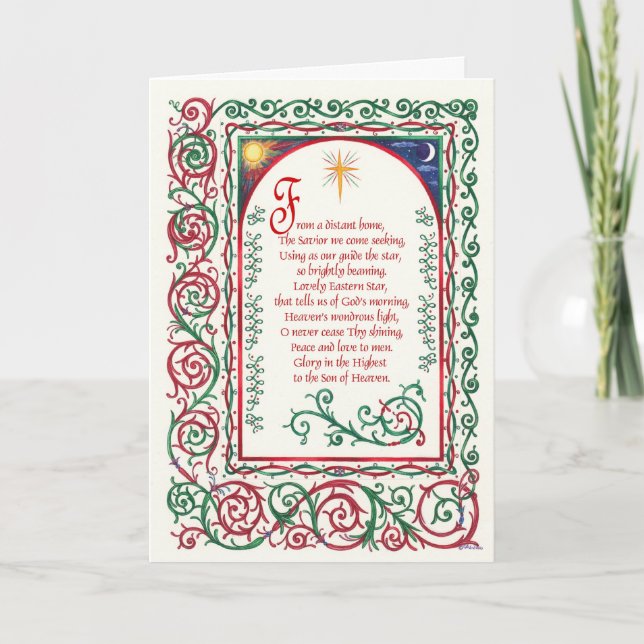 Weihnachten~ reizende Oststern-Gruß-Karten Feiertagskarte (Vorderseite)