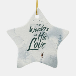 Weihnachten Religiöse Wunder seiner Liebe Segnunge Keramik Ornament