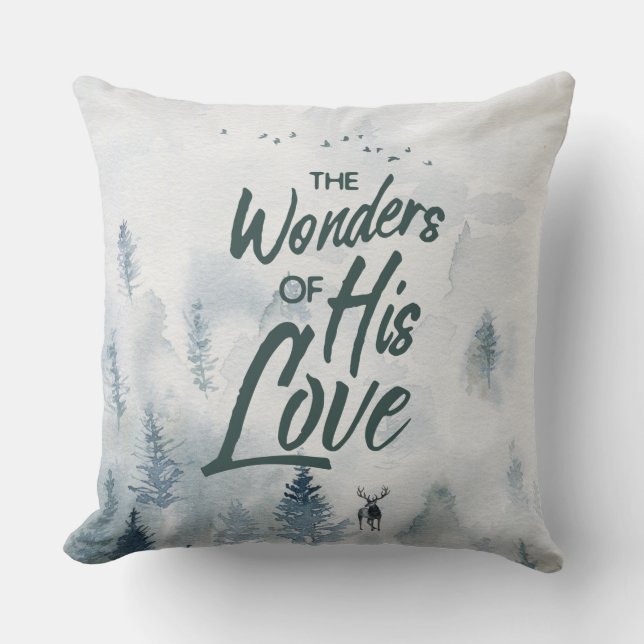 Weihnachten Religiöse Wunder seiner Liebe Segnunge Kissen (Vorderseite)