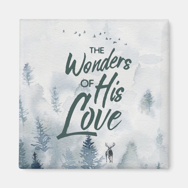 Weihnachten Religiöse Wunder seiner Liebe Segnunge Magnet (Vorne)