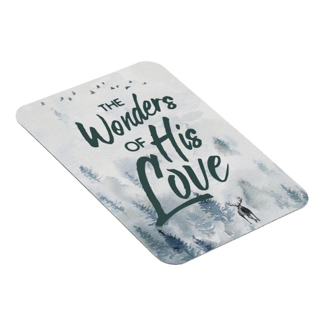 Weihnachten Religiöse Wunder seiner Liebe Segnunge Magnet (Rechte Seite)