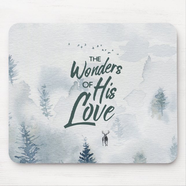Weihnachten Religiöse Wunder seiner Liebe Segnunge Mousepad (Vorne)