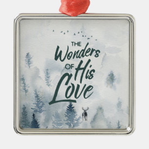 Weihnachten Religiöse Wunder seiner Liebe Segnunge Ornament Aus Metall