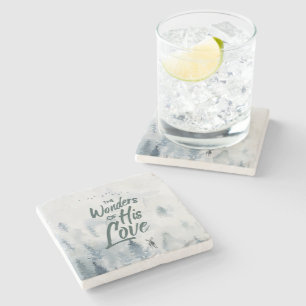 Weihnachten Religiöse Wunder seiner Liebe Segnunge Steinuntersetzer